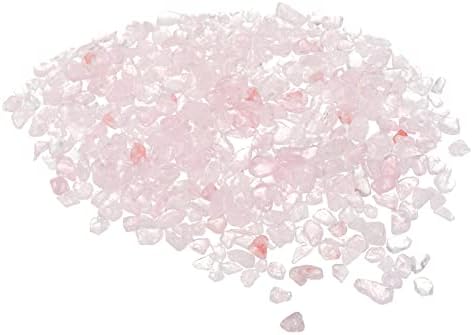sourcing map 100g/0.22lb 5-7mm Tumbled Chips Stone, Natural Crushed Crystal Quartz Irregular Polished Stones Gravel Decoration for Aquarium Plants Vase Filler, Yellow