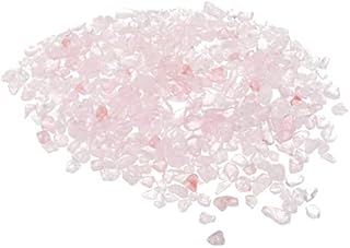 sourcing map 100g/0.22lb 5-7mm Tumbled Chips Stone, Natural Crushed Crystal Quartz Irregular Polished Stones Gravel Decoration for Aquarium Plants Vase Filler, Yellow