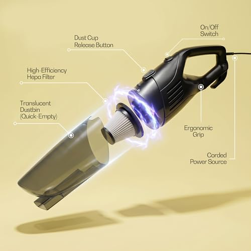 Image of IBELL TURBOSTICK650 Stick Vacuum Cleaner | 600W | 20kPa | HEPA Filter | Bagless Design | Ideal for Floors, Curtains, Carpets, Sofa | Black