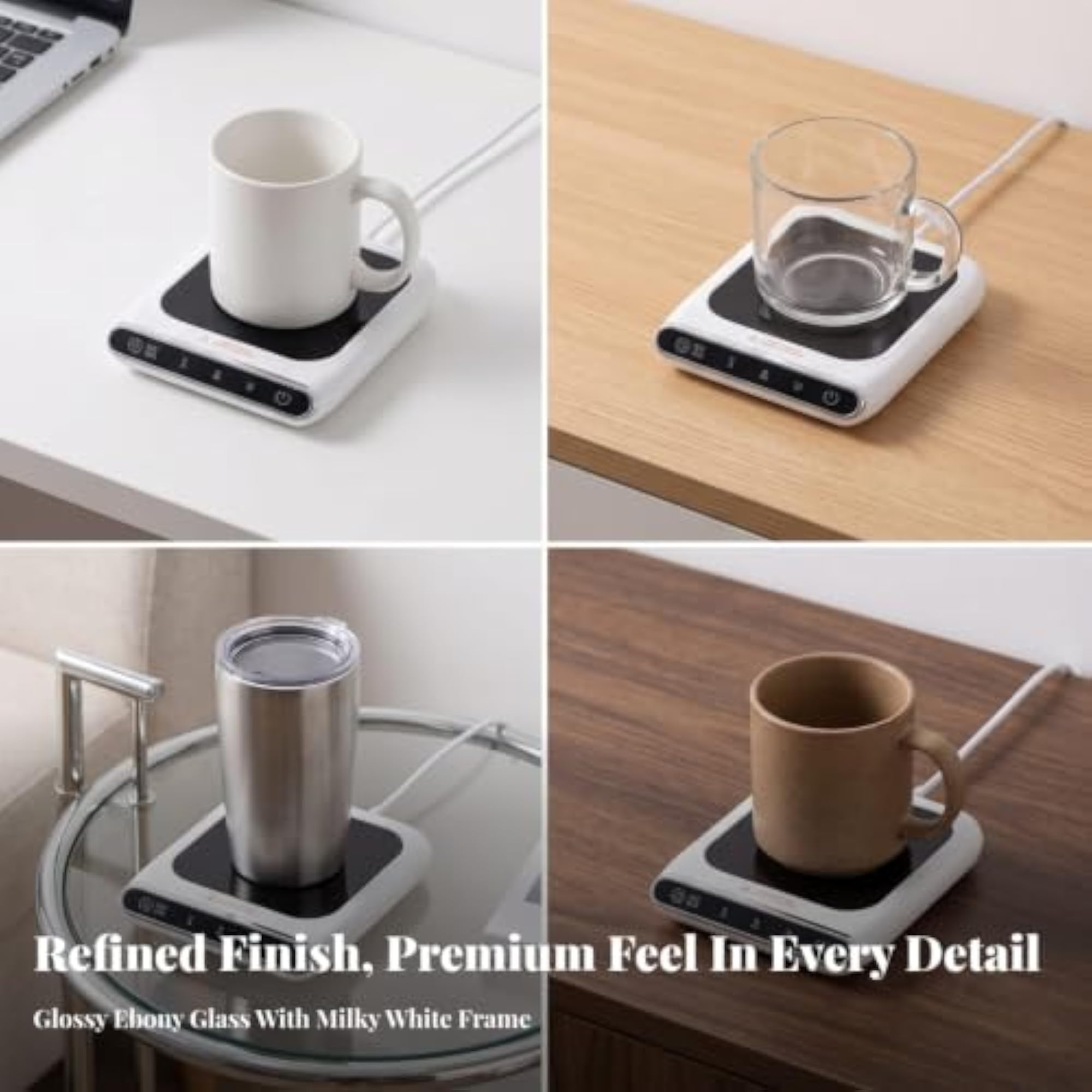 Easy to Clean Electric Cup Warmer Coaster Compact Cup Warmer