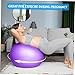 BIUDECO Yoga Ball Thickened Exercise Ball with Air Pump for Home Gym Stability and Stylish Design Durable Fitness Accessory for All Heights