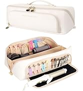 Linpr Hot Hair Tools Travel Bag with Heat Resistant Silicone Mat, 2 in 1 Hair Dryer Storage Bags,...