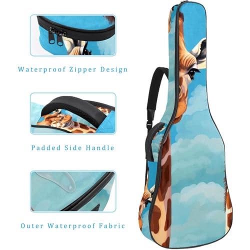 Housse pour guitare acoustique 104 cm étanche avec compartiment accessoires - 4