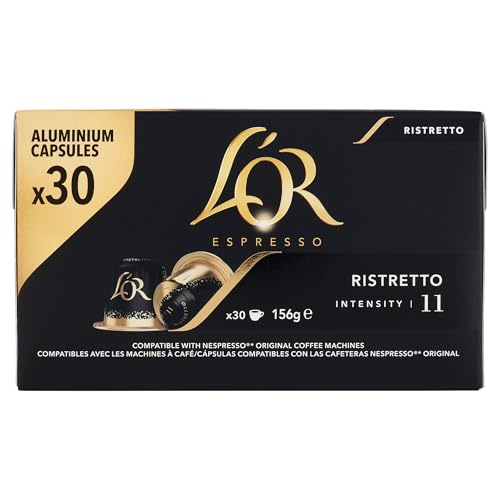 L Or Cafe en Capsules Ristretto (intensite 11) - La boite de 30, 156g L Or Cafe en Capsules Ristretto (intensite 11) - La boite de 30, 156g