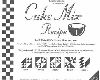 Moda Cupcake Mix Recipe Foundation Paper Pattern Pad #1