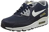 Schaftstoff: Naturleder Nike Unisex-Kinder Air Max 90 Gs Sneaker, Weiß (White 307793-417), 38 EU