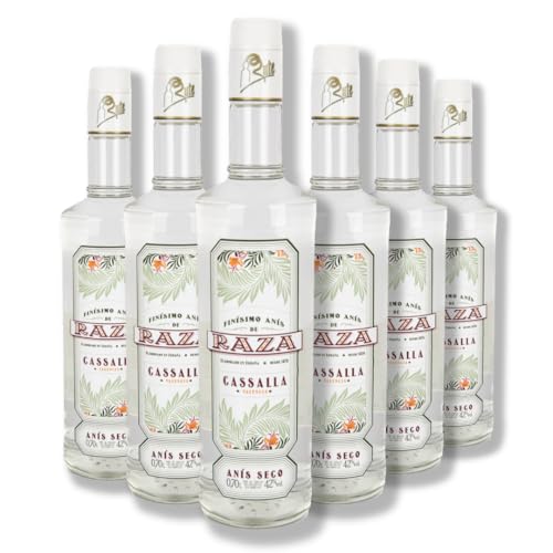Pack de 6 Botellas de 0,70L de Anís Seco Cassalla 42º