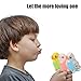 WQY GroceryShop 3 Pcs Budgerigar Plush Toy, 5.5 inches, Parakeet Plush Toy, Budgie Soft Toy, Bird Stuffed Animal for Kids, Blue and Green and Pink