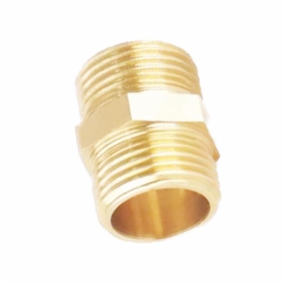 Threaded Metal Adapter Change Hex Nipple Pneumatic Fitting, BSP Male × Pipe Connector Adapter Coupler Precision 1pc(1/8inch*1/4inch)