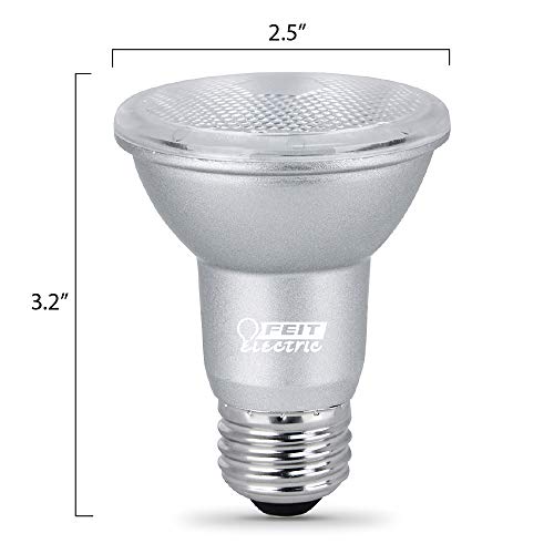 Feit Electric PAR20 LED Bulbs, 50W Equivalent, Dimmable Spotlight Bulbs, 3000k Bright White, E26 Base, 90 CRI, 450 Lumen, 22-Year Lifetime, Flood Light Bulbs, Damp Rated, PAR20DM/930CA/4, 4 Pack by Feit Electric - Image 4