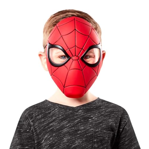 RUBIE'S Marvel Officiel - SPIDER-MAN - Masque Super Shallow pour Enfants - Taille Unique - Masque en Plastique avec Attache Elastique