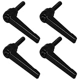 VALICLUD 4pcs Adjustable Alloy Threaded Screw Handles M8×63×32mm Clamping Lever Ratchet Release Lever for Industrial Grinding Machine and Metalworking Equipment
