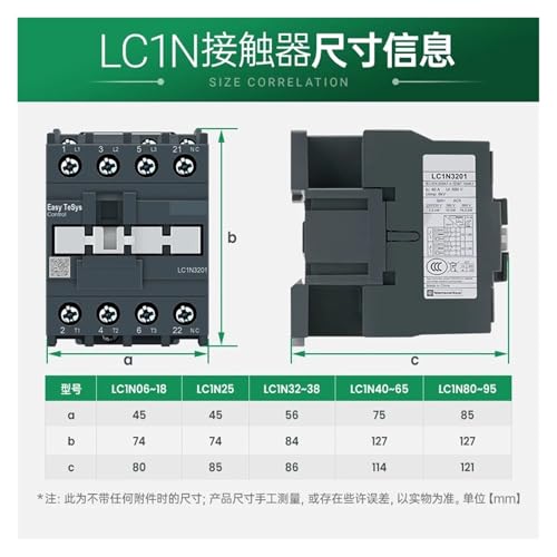 Contacteur industriel LC1N1810 bobine 110V pour circuits électriques - 4