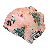 NLCUUIQ Fashion Christmas Patterns Beanie Hat for Kids Slouchy Warm Skull Cap Lightweight Soft Stretch Knit Hats Headwear for Boys Girls Kid Hat