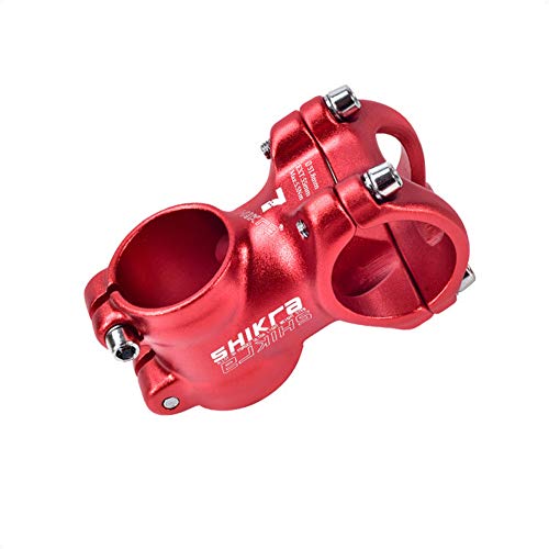 Leoie Bike Stem MTB 31,8 x 45/55/65/70/80/90/100/110 mm parte corta para bicicleta, color 45 mm 7 grados etiqueta blanca roja 7 grados, tamaño medium Cover