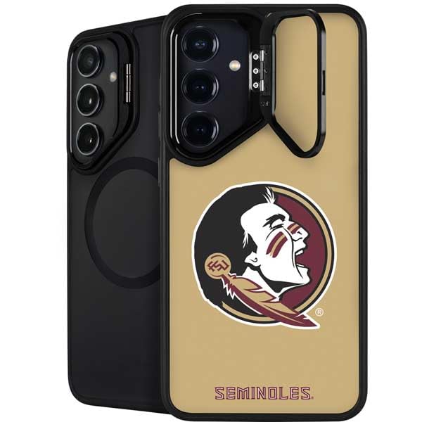 Skinit Kickstand Phone Case Compatible with Galaxy S24 FE - Officially Licensed Florida State FSU Seminoles Logo Design