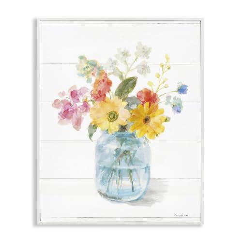 Country Florals Bouquet, 24 x 30 Inch Framed Giclée Print