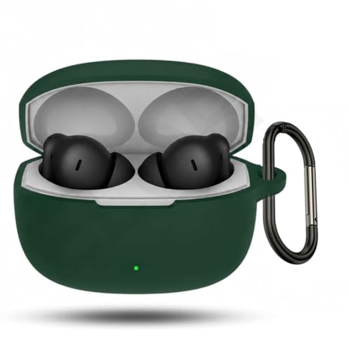 Image of ELOR Premium Silicone Case Cover Compatible with OnePlus Nord Buds 4 Pro (Earbuds Not Included) (Dark Green)