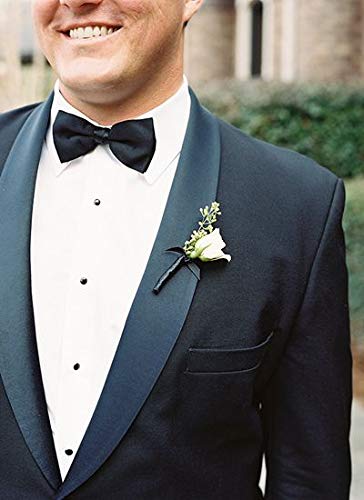 Image of AUSKY Elegant Adjustable Pre-tied bow ties for Men Boys Party,Business or Daily Wear