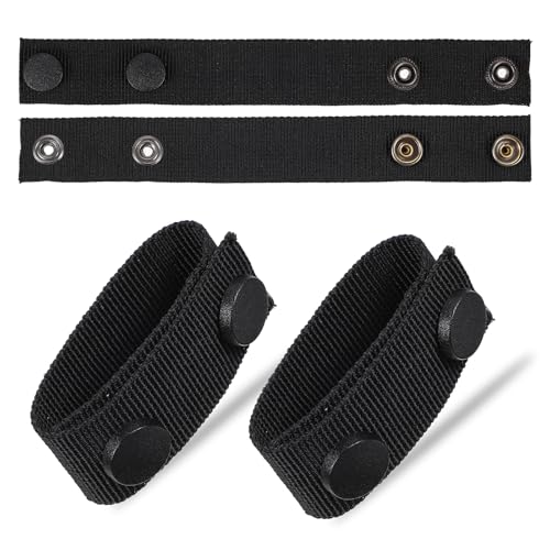 BESPORTBLE 5 Stück Nylon Gürtelhalter Mit Doppelten Druckknöpfen, Gürtelschlaufen Schwarz Für Dienstgürtel, Taktische Ausrüstung Und Outdoor Aktivitäten