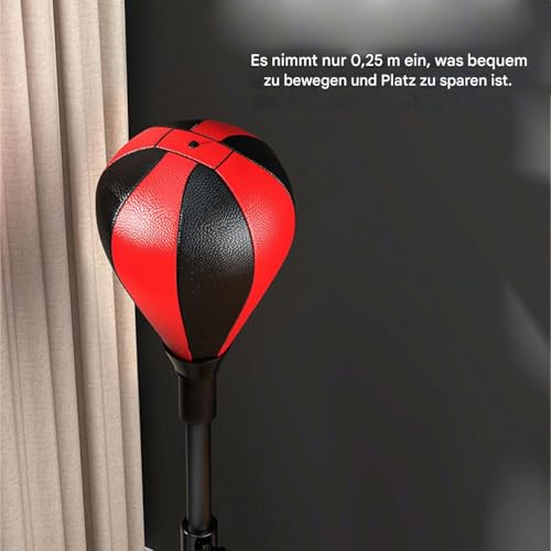 Reflex bag boxe ajustable pour s'entraîner chez soi sans percer les murs - 4