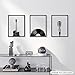 EXCOOL CLUB Retro Music Wall Art - 12x16 Black and White Music Posters, Guitar Room Decor, Record Studio Decor, Vintage Guitar Art Prints, Instrument Record Pictures for Living Room (UNFRAMED)
