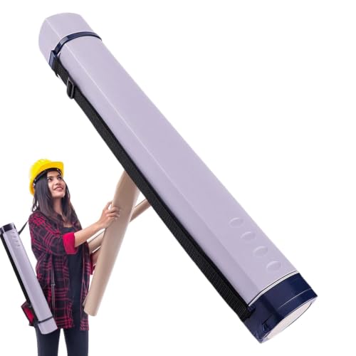 Tubo de caña de pescar y póster extensible de 24 pulgadas para planos 2