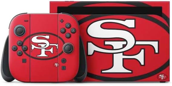Skinit Decal Gaming Skin Compatible with Nintendo Switch 2 (2025) with Joy-Con - Officially Licensed NFL San Francisco 49ers Large Logo Design