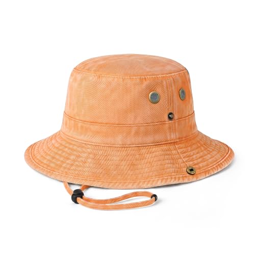 Image of Hot Summer Bucket Hat - Trendy Cotton Sun Hat for Beach, Golf, Fishing