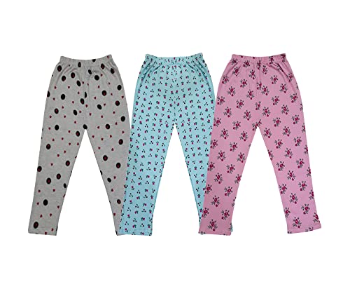 Image of KAYU Kids 100% Cotton Printed Capri for Girls - Regular Fit [Pack of 3]