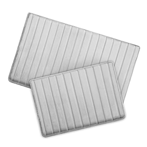 MICRODRY Charcoal Infused Memory Foam Bath Mat