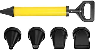 グラウトモルタル噴霧器セメント石灰ポンププラスチックステンレスセメント石灰ポンプスチールコーキング充填ツール4ピースノズル