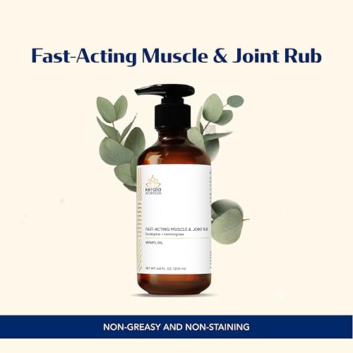 Kerala Ayurveda Myaxyl Herbal Body Oil for Muscle & Joint Comfort | Infused with Eucalyptus, Thai Ginger & Lemongrass | Ayurvedic Massage Oil – 6.76 fl oz - Image 3