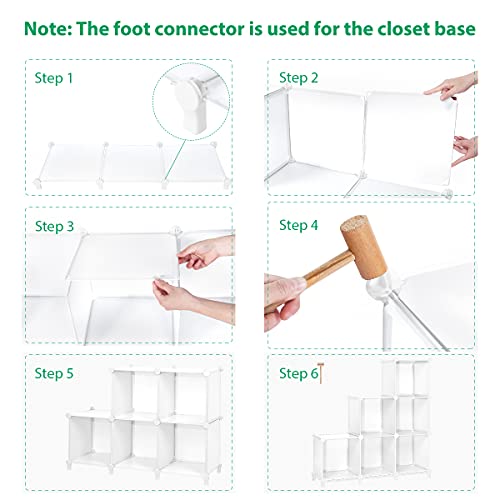 TomCare Cube Storage 6Cube Closet Organizer Bookshelf