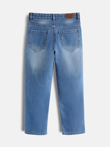 Image of Urbano Juniors Boy's Loose Baggy Fit Washed Denim Jeans Stretchable