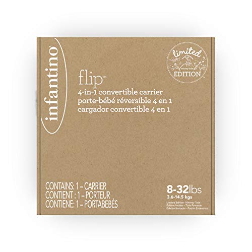 image for Infantino Limited Edition Flip 4-in-1 Baby Carrier | Woodland Toile 4-