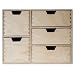 Creative Deco Pequeña Cajonera Madera | 5 Cajones | 36 x 20...