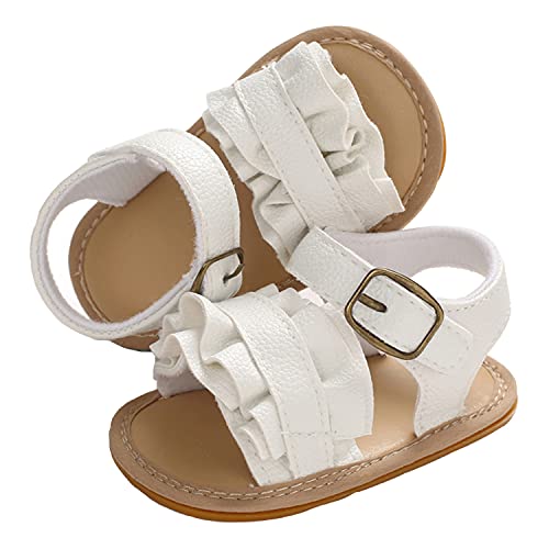 Baby Girl Sandals Summer Crib Shoes Bowknot Soft Sole Infant Girls Princess Dress Flats First Walker Shoes 12-18 month