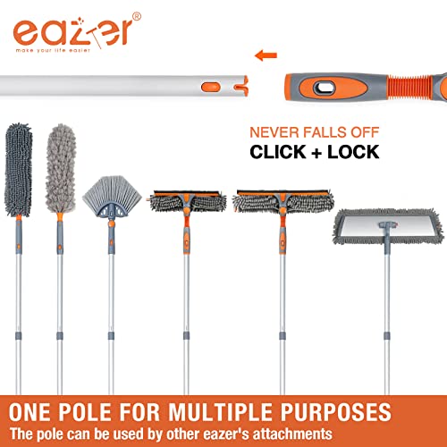 Eazer Squeegee Window Cleaner 2 In 1 Rotatable Window Cleaning Tool Kit With Extension Pole, 62'' Telescopic Window Washing Equipment With Bendable And Adjustable Head For Indoor/Outdoor Car Glass #TOP6