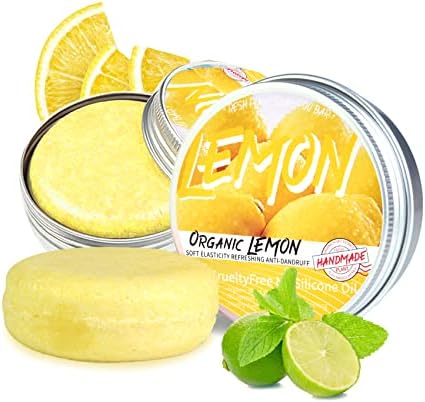 2Pcs Lemon Hair Regrowth Shampoo Bar，Anti Hair Loss Shampoo Soap, Natural Organic Lemon Shampoo Bar Promotes Hair Growth,Anti-dandruff and Anti-itching Lemon Bar Soap,Hair Growth Shampoo-for All Hair Type