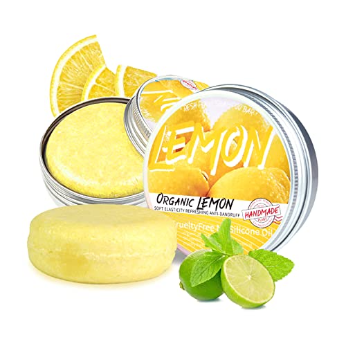 2Pcs Lemon Hair Regrowth Shampoo Bar，Anti Hair Loss Shampoo Soap, Natural Organic Lemon Shampoo Bar Promotes Hair Growth,Anti-Dandruff And Anti-Itching Lemon Bar Soap,Hair Growth Shampoo-For All Hair Type #TOP3