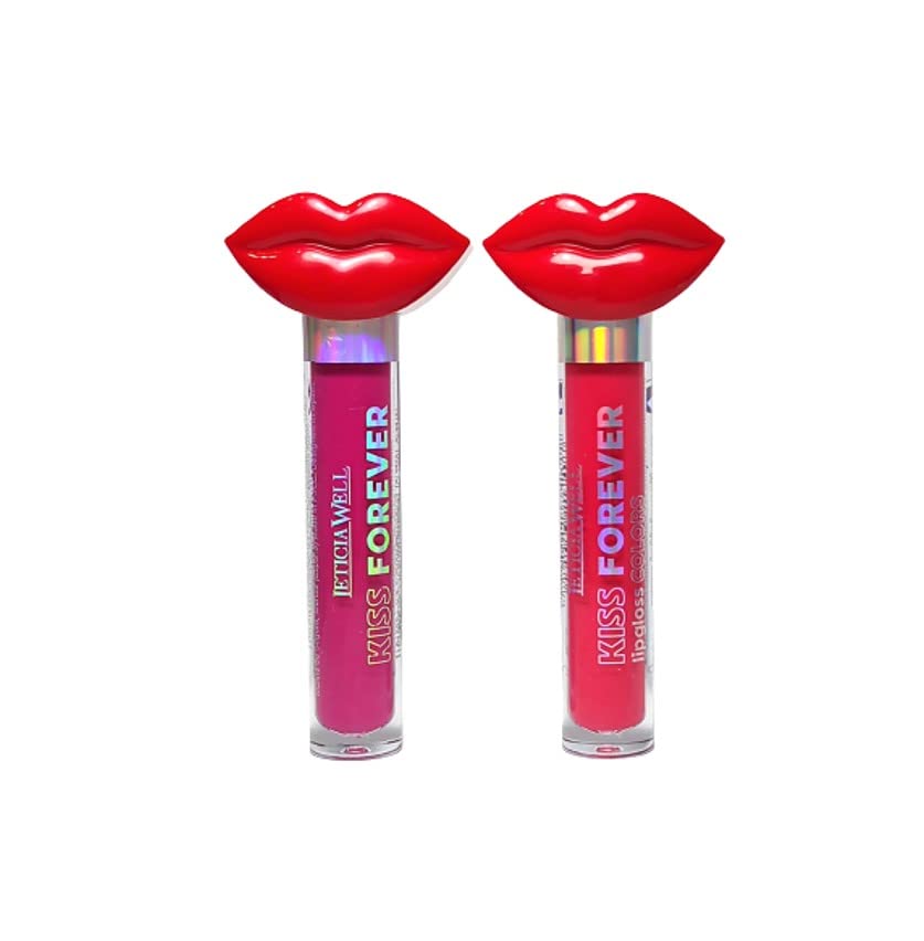Leticia Well Kiss Forever lips gloss colors 6ml. Olor a chicle. 2 unidades (#3)