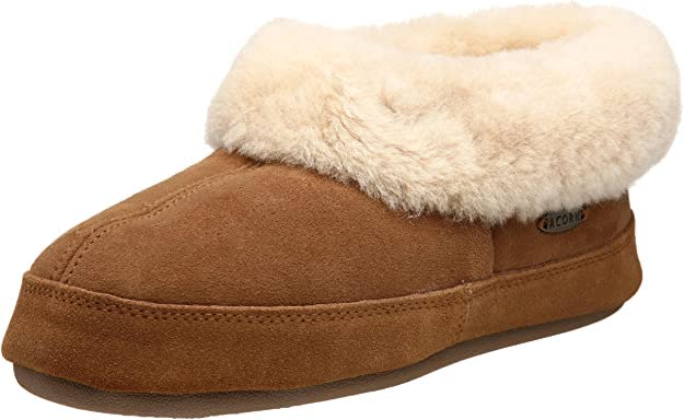Acorn Womens Shearling Bootie For Women Genuine Sheepskin Memory
