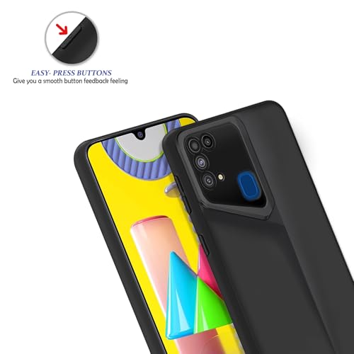Image of Amazon Brand - Solimo Ultra-Thin Blade Runner Series Matte Finished Camera Protection Soft Back Cover for Samsung Galaxy M31 Prime / M31 / F41 - Black