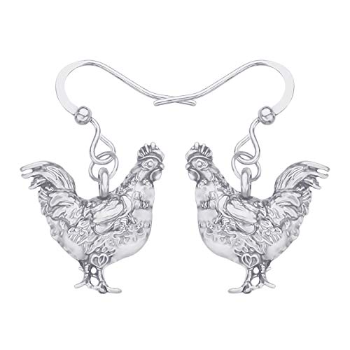 Boucles d'oreilles poulet pour femme à porter au quotidien