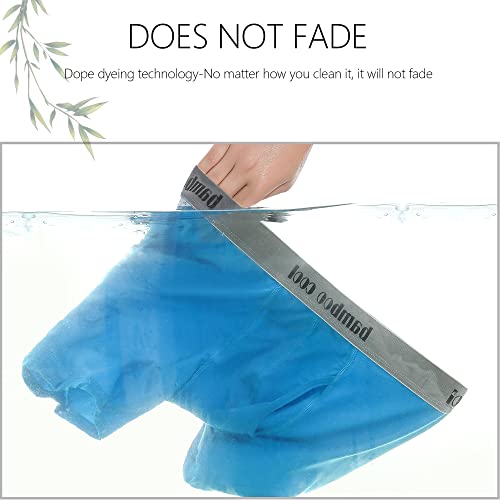 Image of BAMBOO COOL Men's Ultra Breathable Underwear,No Riding Up Boxer Briefs with ComfortFlexible Waistband,Multipack