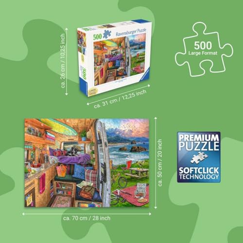 Puzzle 500 pièces : Belle escapade Ravensburger France - vue 4