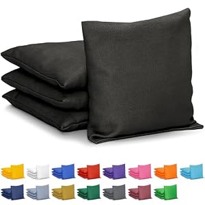 GoSports Classic Cornhole Bean Bags Set of 4-16 Colors Available – Regulation All Weather, Mix and Match