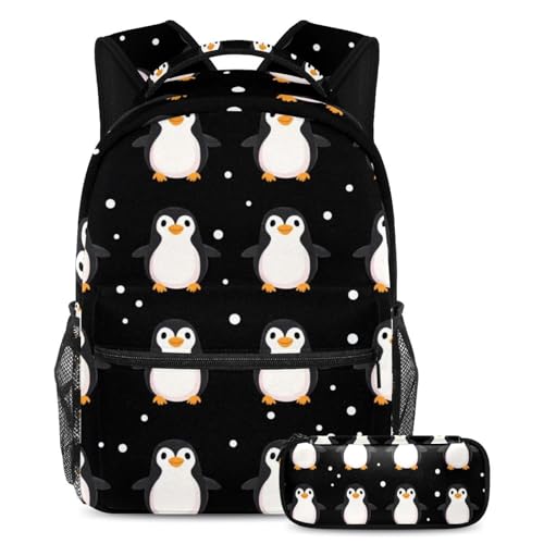 Sac à dos pingouin 2 pièces spacieux contre le désordre