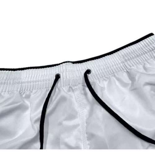 Short Masculino Tactel Com Bolsos Moda Praia Verao Bermuda Pequenas Estampas (BR, Alfa, M, Regular,